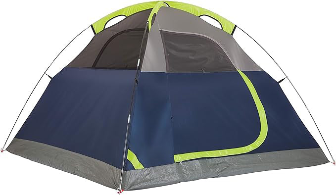 Camping Tent, 2/3/4/6 Person Dome Tent with Snag-Free Poles for Easy Setup in Under 10 Mins, Included Rainfly Blocks Wind & Rain, Tent for Camping, Festivals, Backyard, Sleepovers