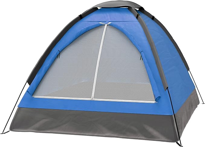 2-Person Dome Tent – Easy Set Up Shelter with Rain Fly and Carry Bag for Camping, Beach, Backpacking, Hiking, and Festivals